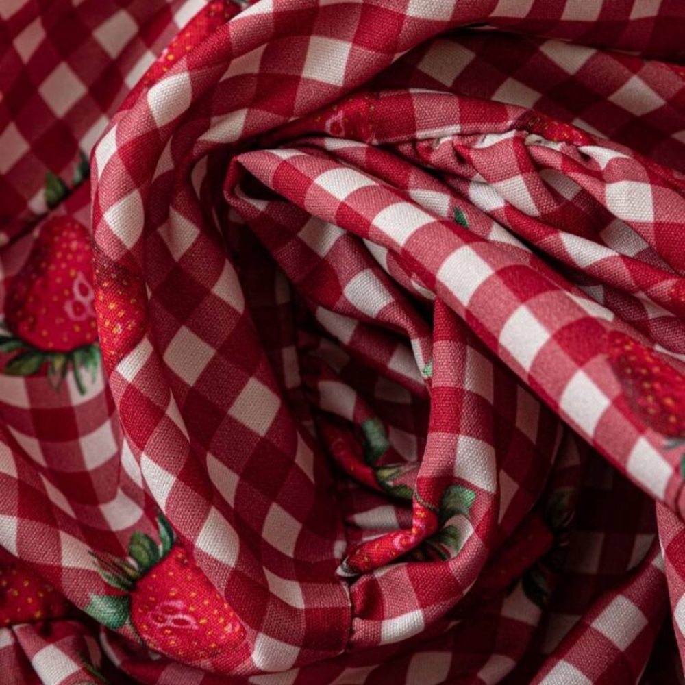 Retro Red Gingham Ruffle Top - Picture 5 of 5